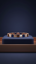 Tennis bracelet with luxe aurora stones